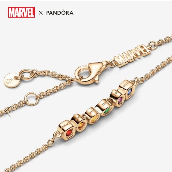 Pandora x Marvel The Avengers Infinity Stones Chain Bracelet - Picture 5 of 7